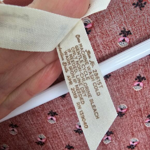 Matilda Jane Top Matilda Jane Tank Top Tunic Top Tie Neck Top Floral Top L Rust - Picture 7 of 8